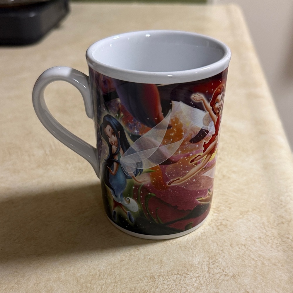 Disney  Fairies Mug with Red and Blue Accents